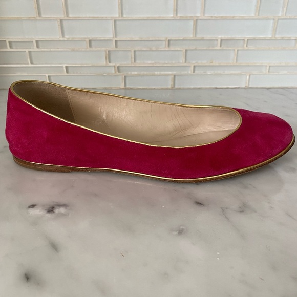 Michael Kors Fuchsia Suede Ballet Flats - Picture 4 of 5